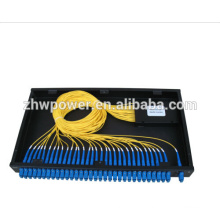 1x32 Fibre Optique Splitter avec 19 &#39;Rackmount, PLC Splitter Module SM, Inserted SC pigtail fiber plc splitter